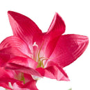 Red Lily Solar Powered 3 LED Flower Garden Balcony Party Path Light Bulb