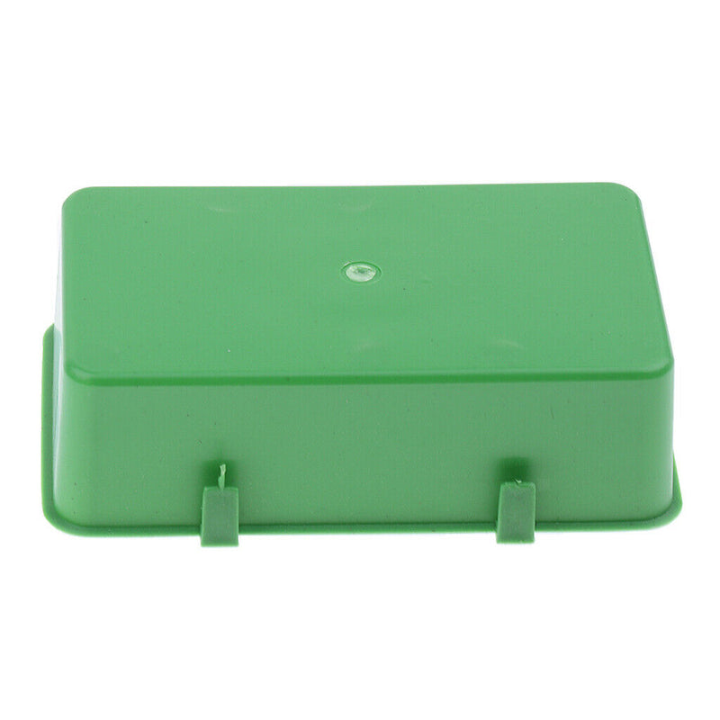 20 PCS Single and Double Rectangle Cup Bird Food Bowl Water Cup for Parrots