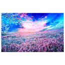 5D DIY Full Drill Diamond Painting Pink Landscape Cross Stitch Embroidery