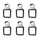6x Metal D Ring Tie Downs Cargo Trailer Anchors Points with Mounting Bracket