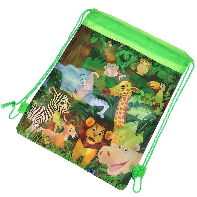 1pc Animal Drawstring Bag School Backpack for Boy Girls Satchel Bundle Rucks- OZ