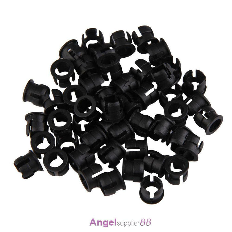 50PCS Practical 5mm Plastic Black LED Clip Holder Display Panel Bezel Mounts