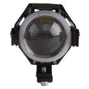 2Pcs/set U7 Blue Angel Eyes Light 125W Motorcycle Headlight LED Fog Spotli zc Cy