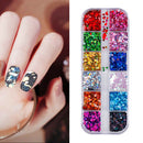 1 Box Mixed Color Nail Glitter Sequins Manicure Nail Art Decor (004338)