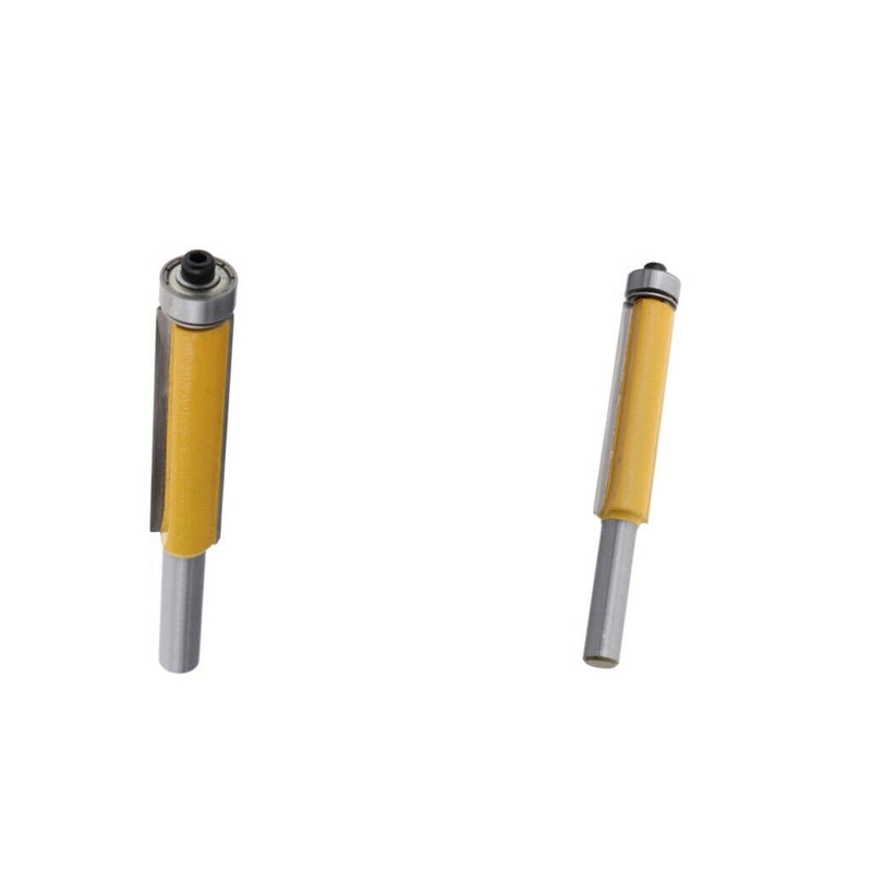 2Pc Bearing Flush Trim Router Bit with 5/16inch Shank and 2inch Blade Length
