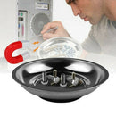 Circle Stainless Steel Magnetic Parts Bowl Tool Tray Nuts Bolts Screws Part^i