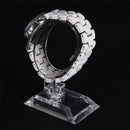 2X Clear Acrylic Detachable Bracelet Jewelry Watch Display Holder Stand Rack FT