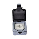 13A Outdoor Wall Socket IP66 waterproof &Dust Outlet C8S6 Proof Power EU S7C6