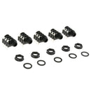 5 x Guitar Audio Plug Socket with Washers for Musical Instrument