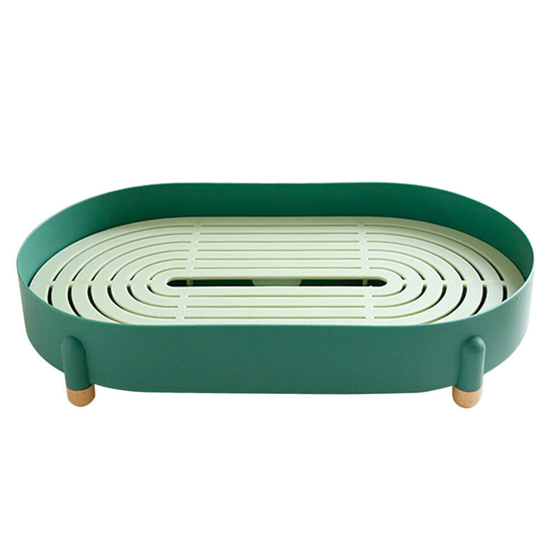 Nordic Tea Cup Plate Drain Tray Kitchen Tools Holder Organizer Vegetable Fruit