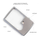 Pocket Magnifier with Light Bundle Includes 2 Magnifying Glasses, Use As 3X