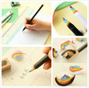2 Pcs Rainbow Drawing Painting Pencils Pencil Stationery Tool