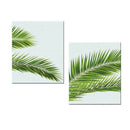 2x Palm Tree Leaves Canvas Posters Minimalist Painting Wall Background Decor