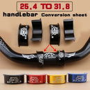 Muqzi Bicycle Handlebar Conversion Sheet 25.4 To 31.8Mm Installation Apertu