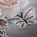 5D Diy Diamond Painting Retro Flower Partial Special Shaped Drill Rhineston