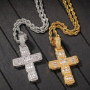 Cross Pendant Necklace Men / Women Hip Hop Sparkling Street Dance Rap Men's
