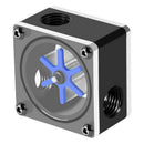 Flow Meter Indicator, G1/4 Threaded 6 Impeller 3 Ways for Pc Computer Water Q3O6