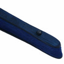 dark Blue Bamboo Frame Rose Pattern Foldable Hand Fan for Women K5M4