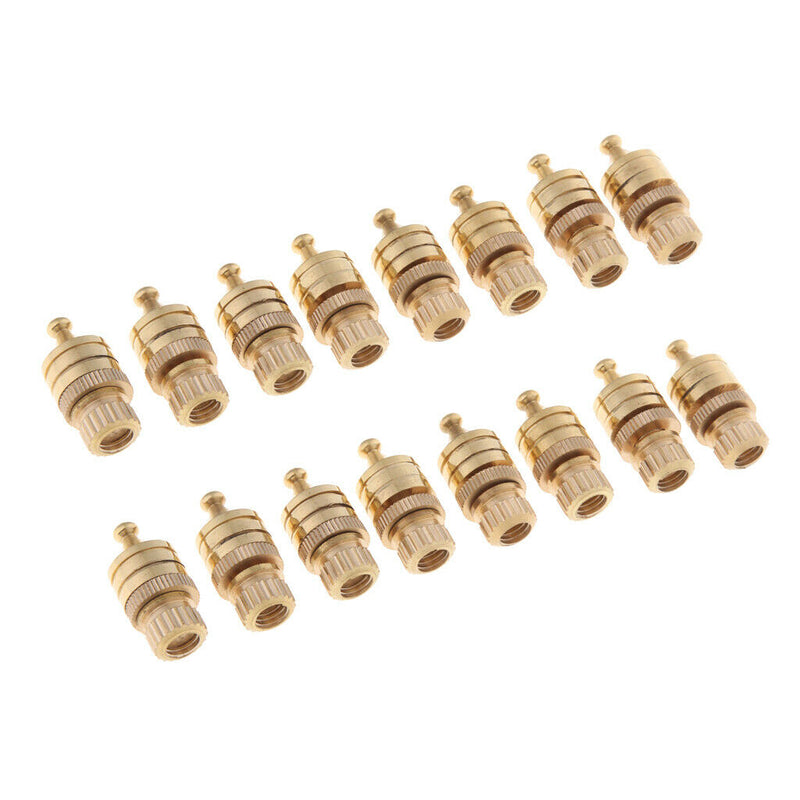 16 Pack Pure Copper Speaker  Stand Feet Cone Base Pads For Subwoofer