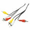 Triple 3 Male RCA Composite Audio Video DVD TV AV Cable 1.4M M8R2