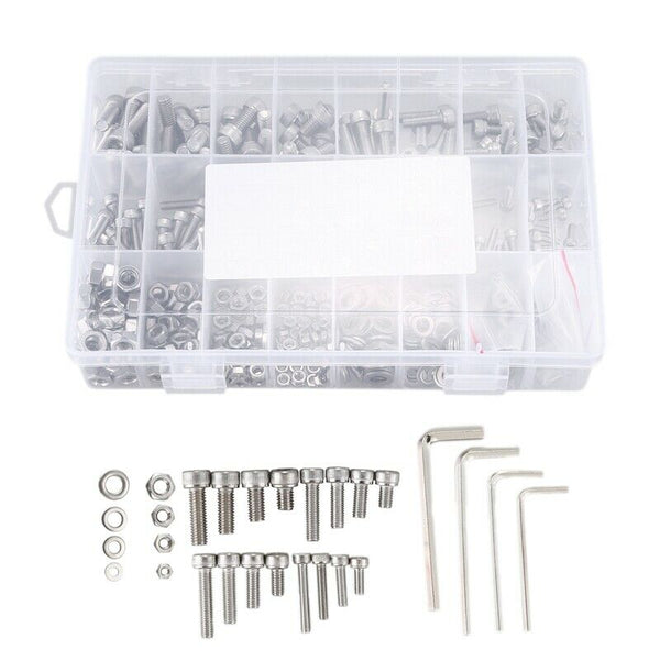 304 Stainless Steel Screws and Nuts M3 M4 M5 M6 Hex Socket Head Cap Screws  T2D7