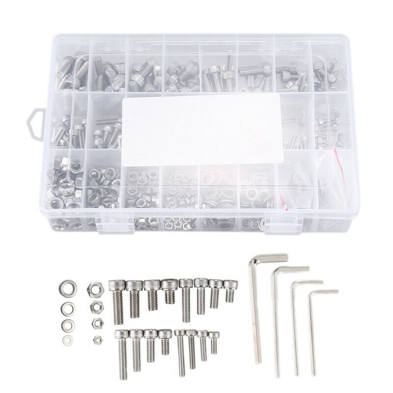 304 Stainless Steel Screws and Nuts M3 M4 M5 M6 Hex Socket Head Cap Screws  T2D7