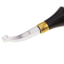 2mm Wooden Handle Edge Beveler Skiving Cutting Tool DIY Leather Craft Tool
