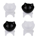 4Pieces Cat Dog Bowl Raised Cat Food Water Bowl Pet Bowl Stress-Free for Cat Dog