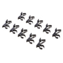 10 Pack Metal Clip , 12mm/0.47inch Dia Lapel / Lavalier Microphone Tie Clip