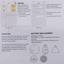 2 Pieces  Smart Finder Bluetooth Tracer | White & Black