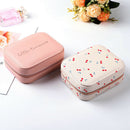 Portable Jewelry Box Zipper Storage Organizer Jewelry Holder Packaging Disp