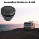 60mm Car RV ATV A/C Vent Air Outlet Rotating Interior Round Ceiling (Black)