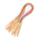 18 Set 80CM Smooth Bamboo Circular Knitting Needles Pins Size 2.0mm-10mm  O FT