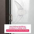 Adhesive Children Baby Safety Lock for Sliding Window Push-pull Door Closet Del