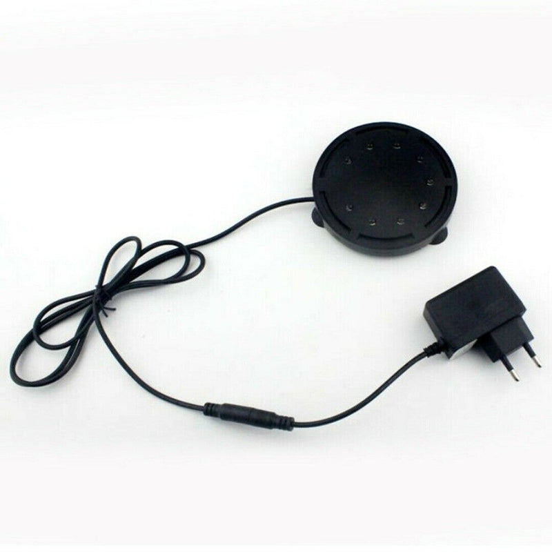 Aquarium Bubble LED Light Air Stone Curtain Lamp Fish Tank Lights Disk 12 Color