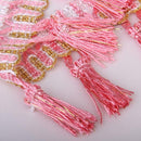 Pink Tassel Fringe Trim Upholstery Fringing Clothes Bedding Sewing Accessory
