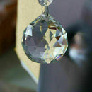 Hanging 90g CRYSTAL BALL 40mm Sphere Prism Faceted Sun Catcher Clear Pendan D6N9