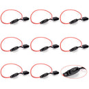 5Pcs 30A 6V-36V Mini Waterproof Amp In Line Stanard Blade Type Fuse Holder Auto