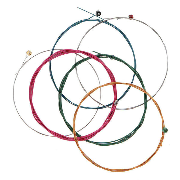 Orphee 6pcs/set Acoustic Guitar Strings Multi-color Copper Strings with Ful