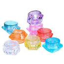 Cosmetic Sample Container Plastic Clear Cosmetic Pot Jars with Screw Cap Li N3N9