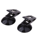 Portable PVC Car Sucker Adhesive Ticket Photo Clip Visor Card Holder Black