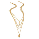 Women VintageShell Pendant Chain Boho Multilayer Necklace Charm Choker JewelryBX
