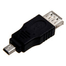 USB A Female to Mini USB B 5 Pin Male Adapter