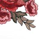 1Pair Rose Flower Applique Embroidered Floral Collar Sew Patch Bust Dress Pi TE