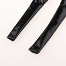 1:6 Scale Black PU Leather Pants Female Trousers Clothes for 12inch Action