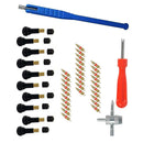For Car Bike Motorcycle Valve Core TR412 Valve Stem Set with Valve Repair Tools