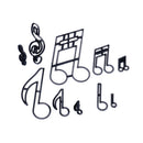 10PCS/set Music Notes Cookie Cutter Plastic Sugarcraft Fondant Cutter WLBX