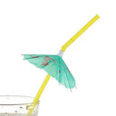 50 Umbrella Parasol Drinking Straws, Hawaiian Beach Cocktail Luau Party Dec