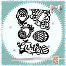 Lovely Egg Cutting Dies Scrapbooking Stencils Template for DIY Album Photo