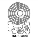 Rainbow Clouds Metal Cutting Dies Stencil Scrapbooking Craft Making Embossing